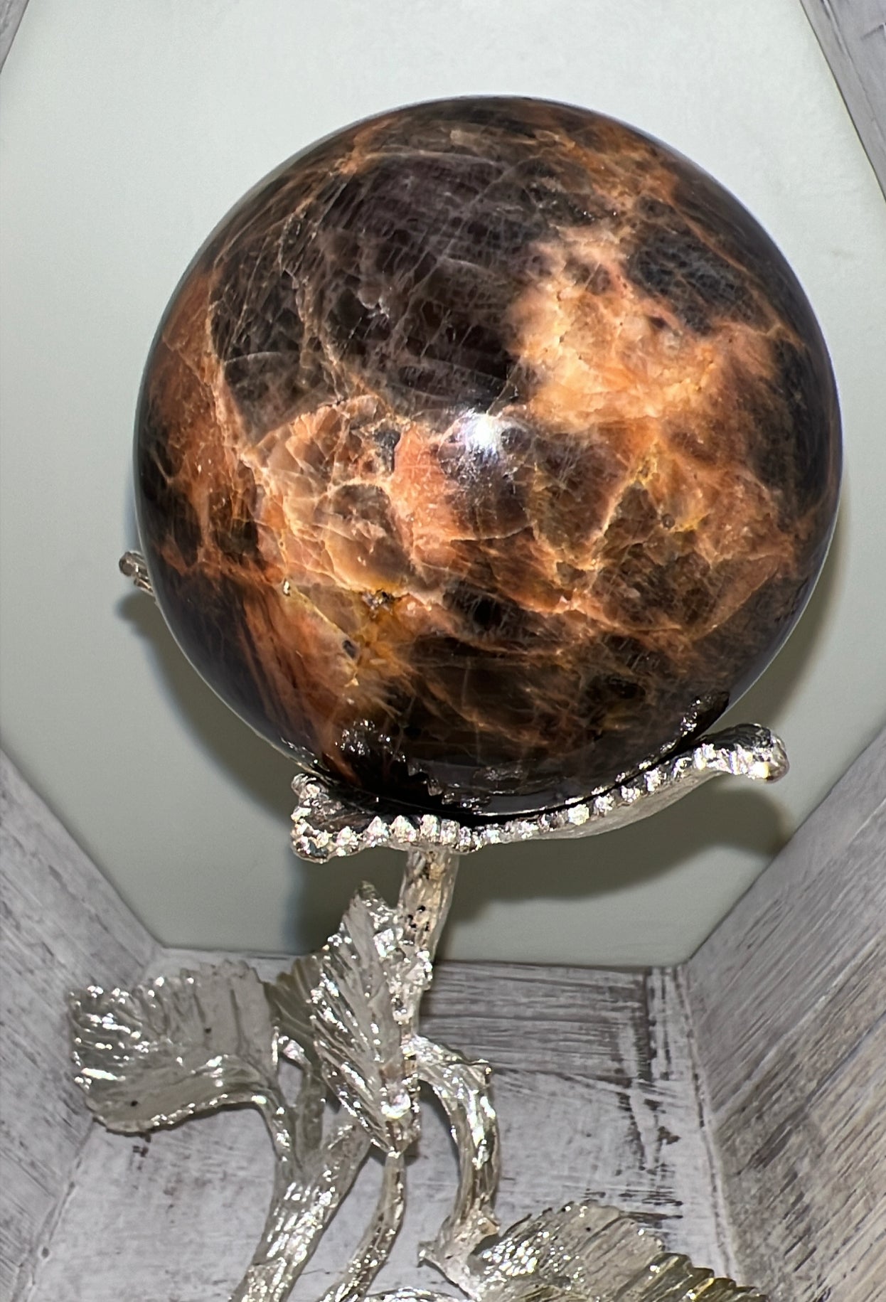 Black Moonstone Sphere (M)