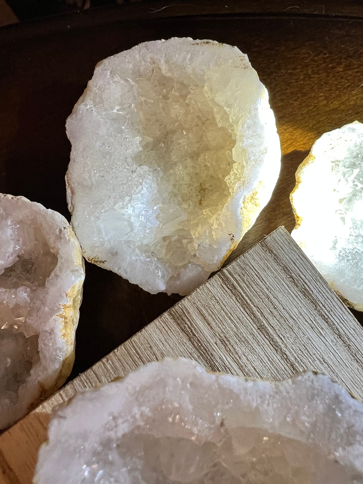 Radiant Clear Crystal Quartz Geodes