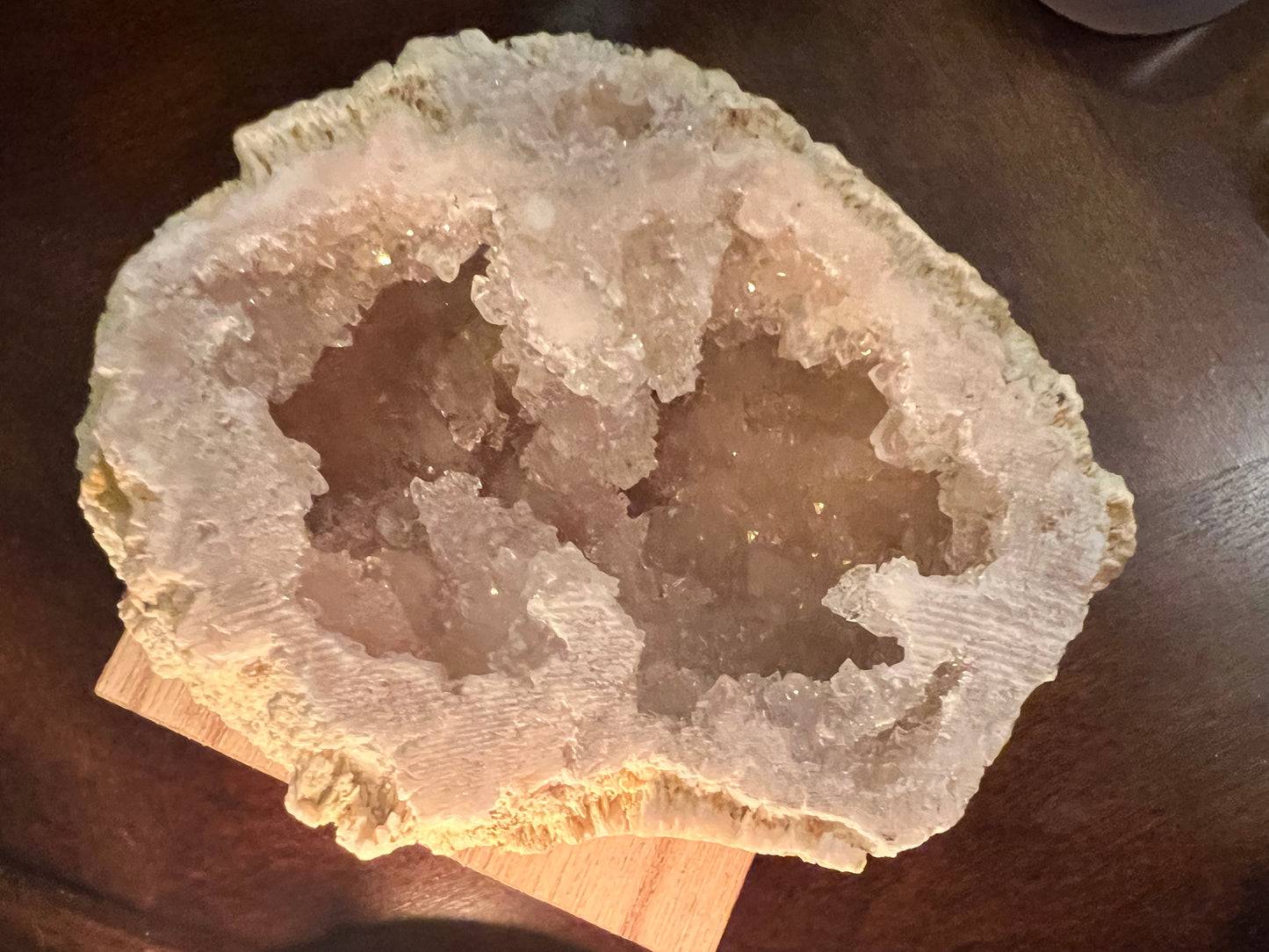 Radiant Clear Crystal Quartz Geodes High Quality 1/2