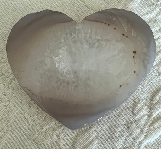 Agate Druzy Heart Slab B