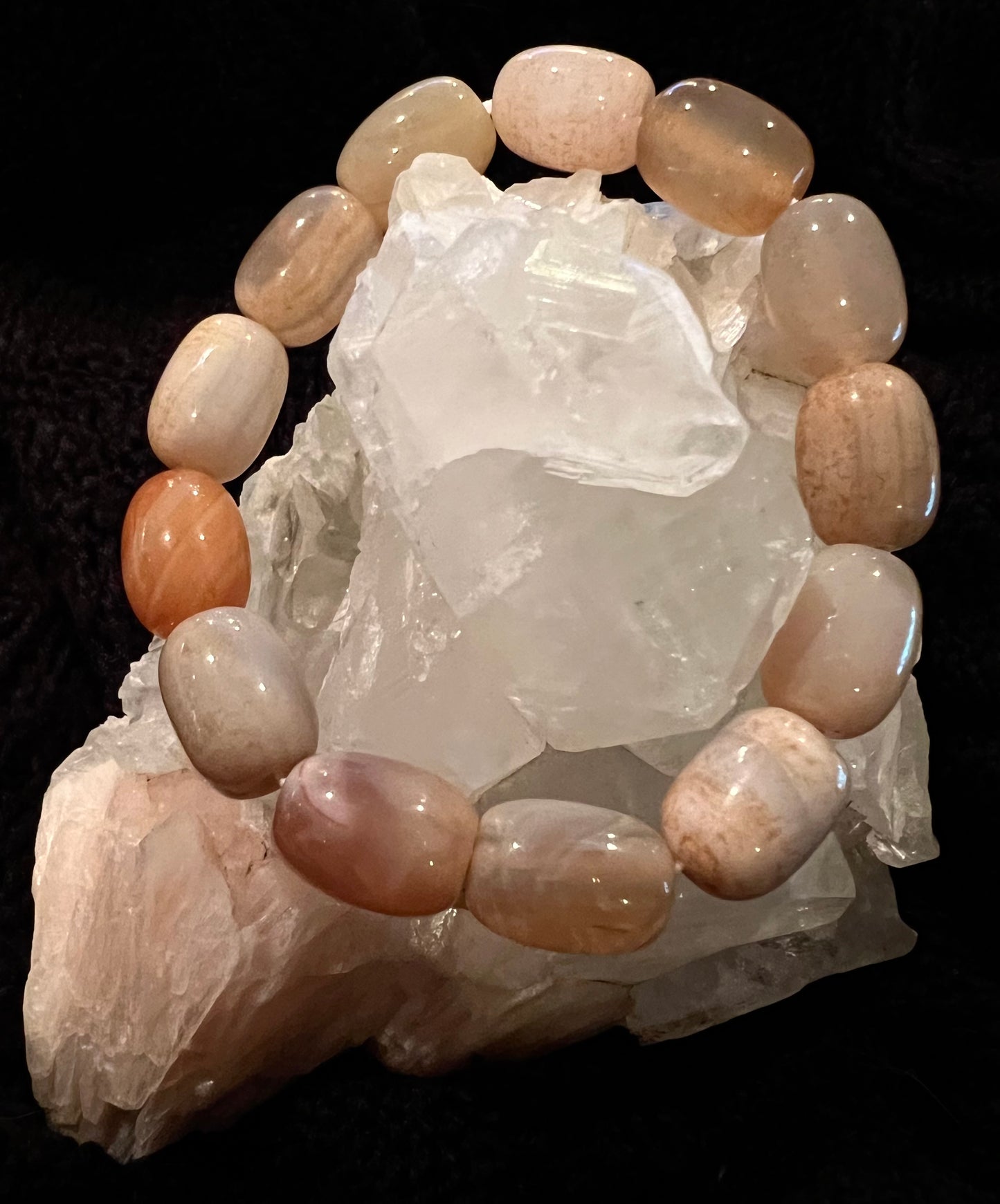 Botswana Agate Bracelet 12x16mm bead