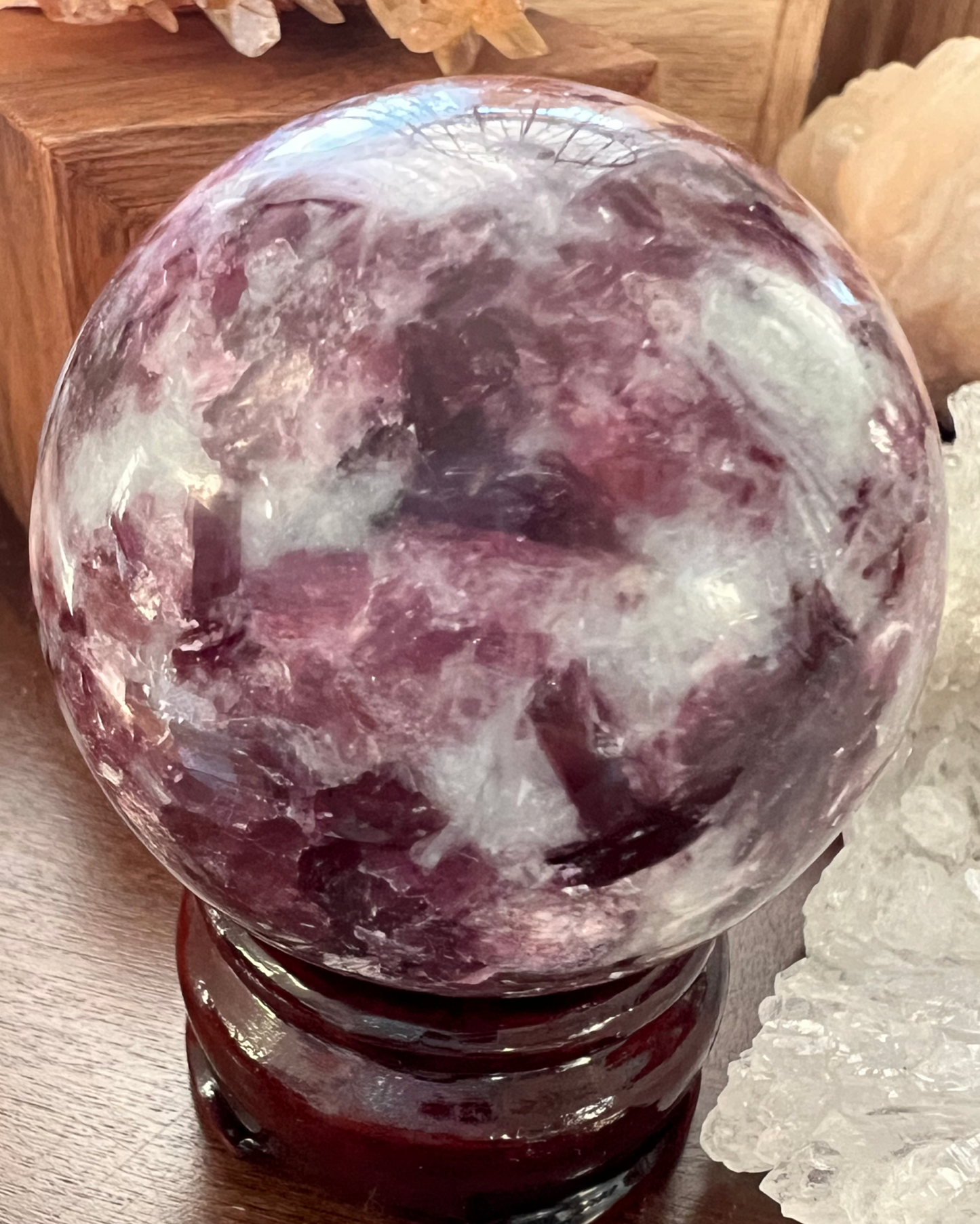 Pink Tourmaline Sphere (S)