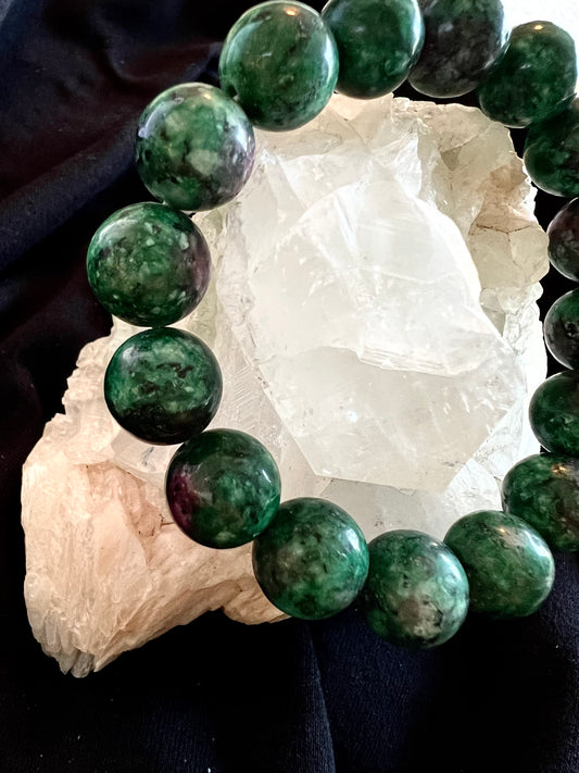 Ruby-Zoisite Bracelet 10mm beads