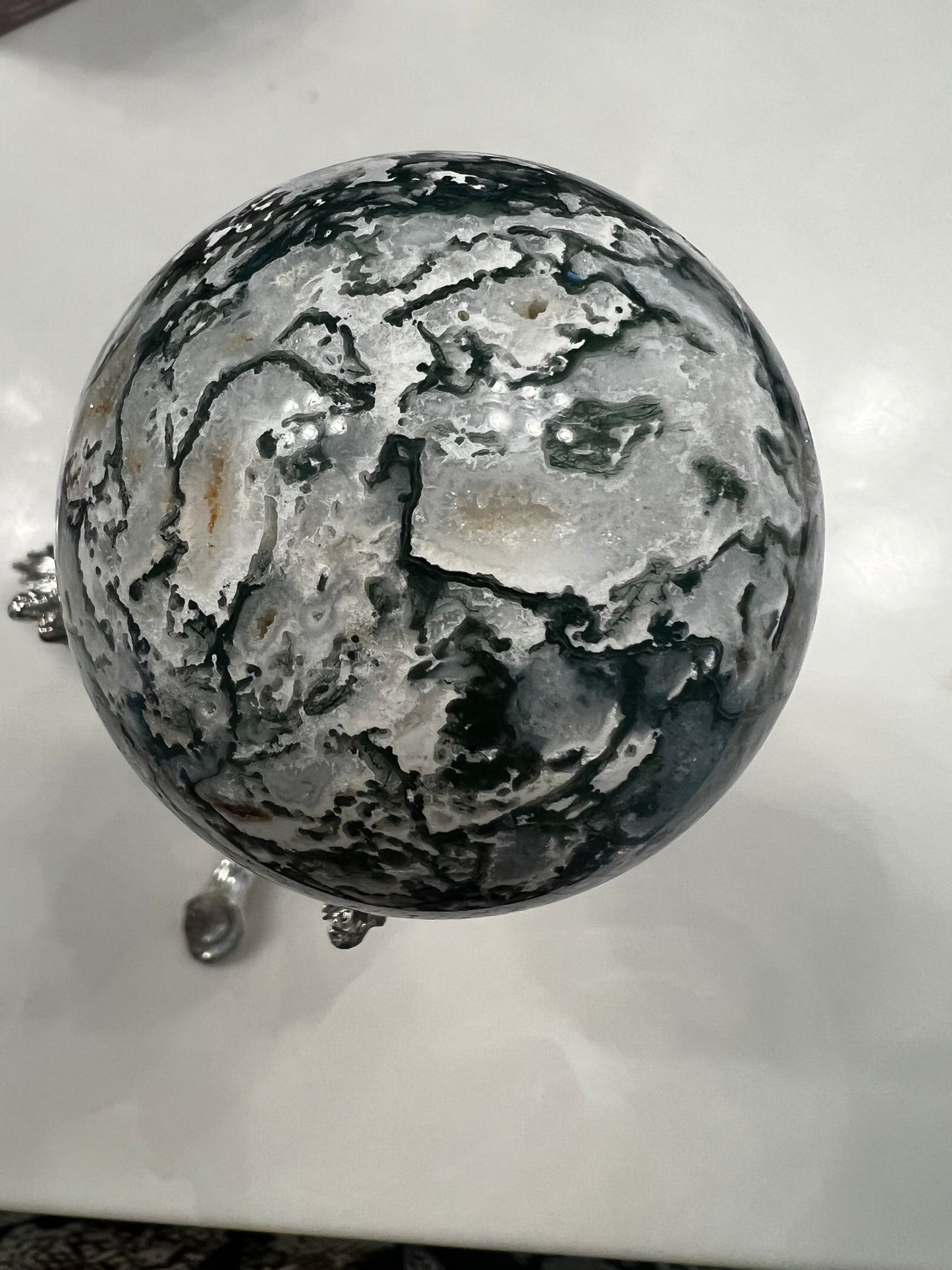 Moss Agate Sphere (M)#2