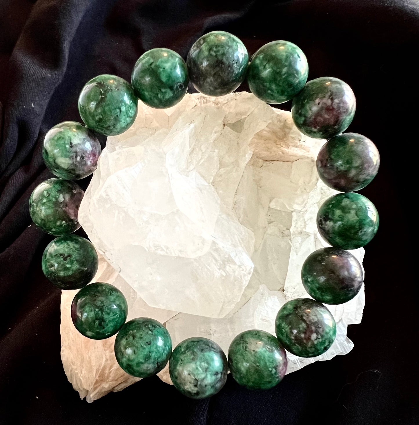 Ruby-Zoisite Bracelet 10mm beads