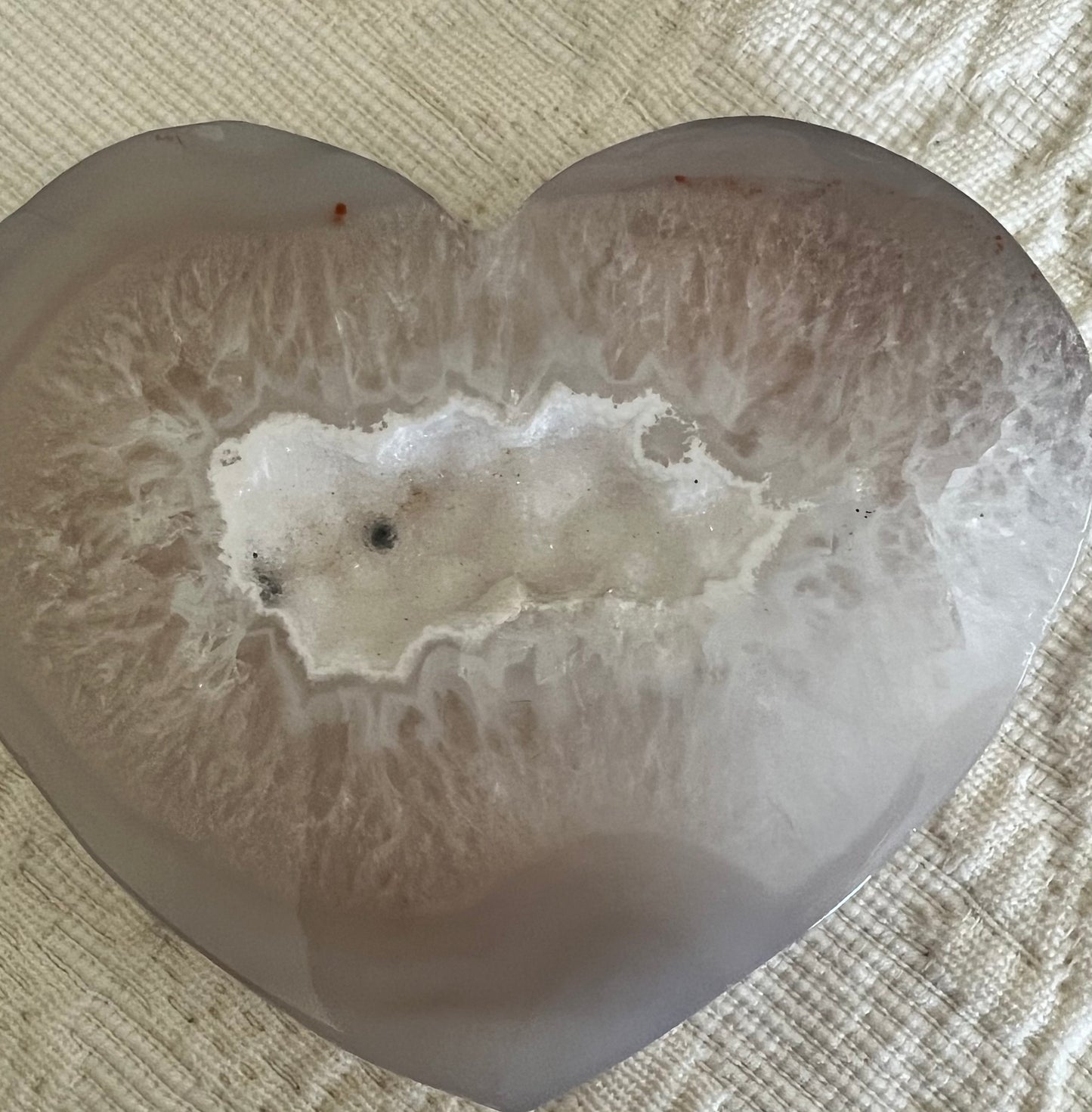 Agate Druzy Heart Slab B