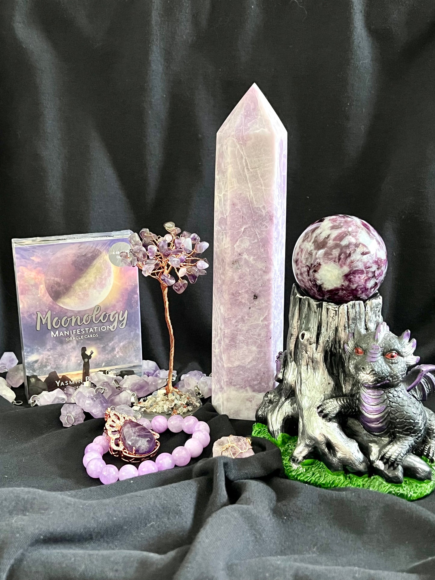 Lepidolite & Purple Rain Set